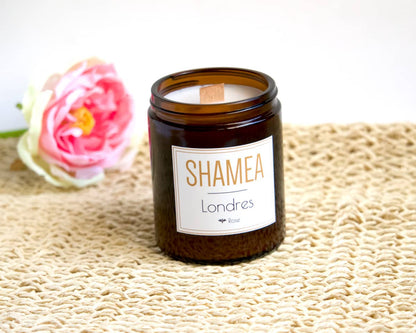 Bougie rose naturelle