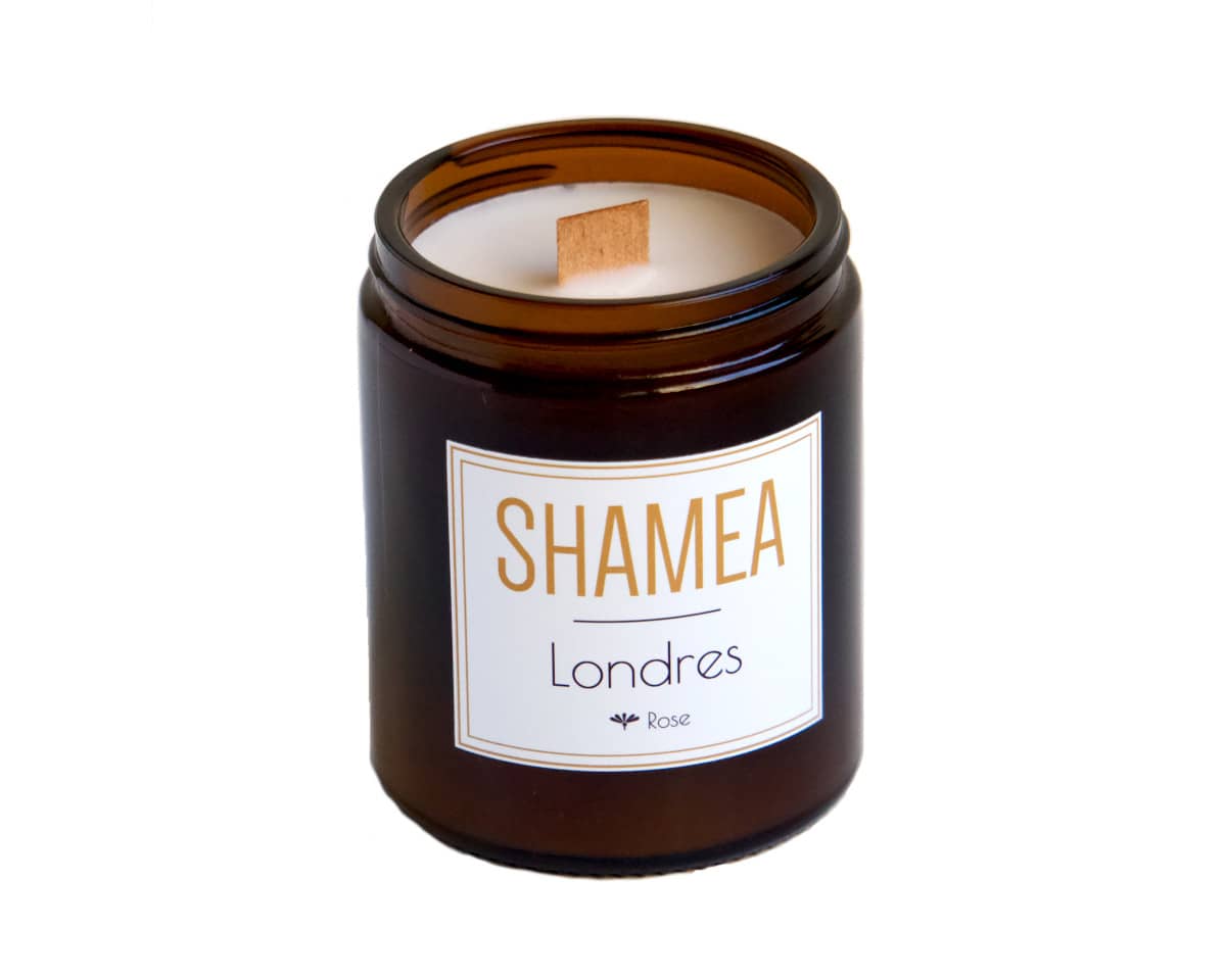 Bougie rose naturelle