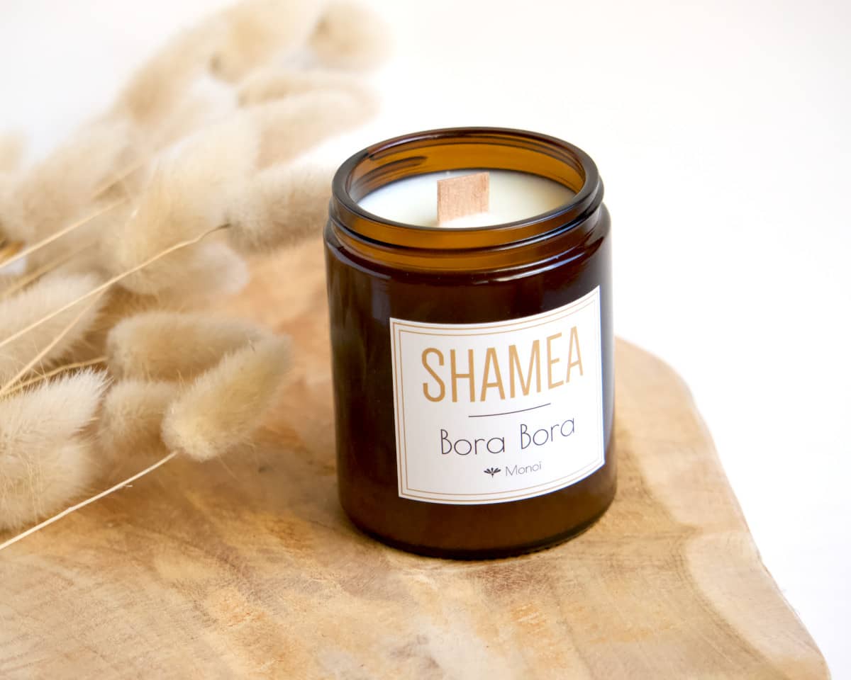 Bougie monoï naturelle