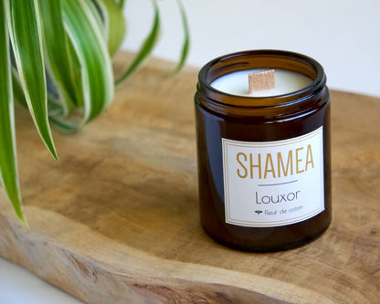 Bougie fleur de coton naturelle