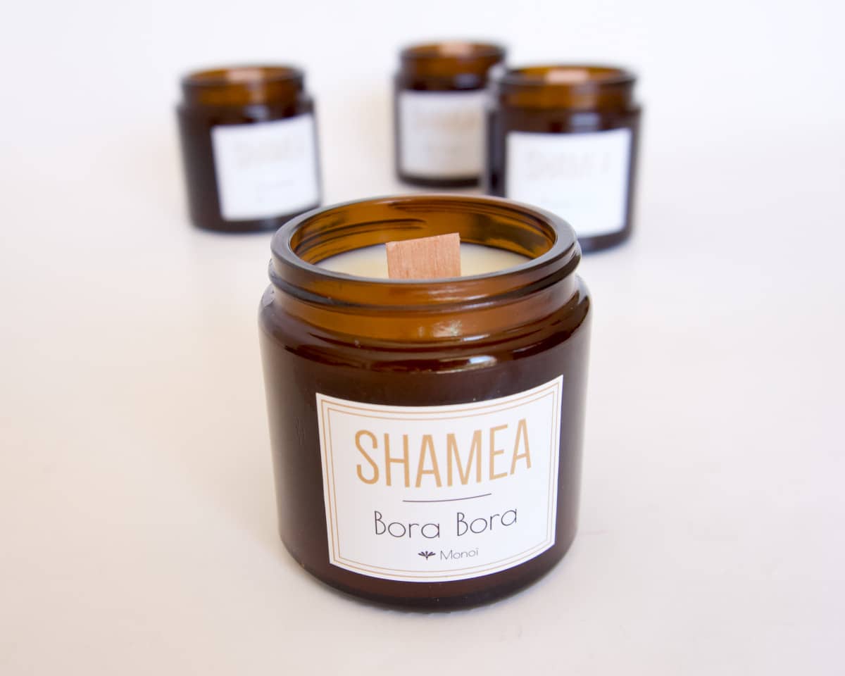 Bougie monoï naturelle