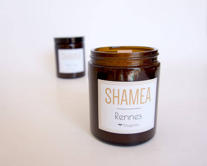 Bougie artisanale française naturelle cire de soja parfumée magnolia