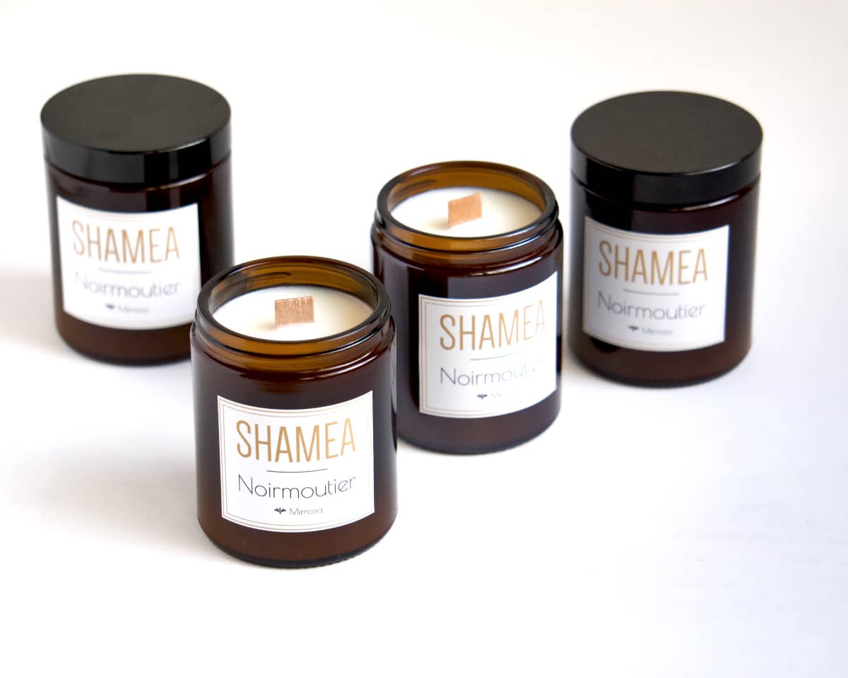 Bougie mimosa naturelle